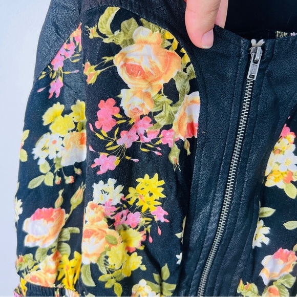 Xhilaration Sleeveless Floral Crew Neck MIDI Dress Black and Mustard women Large - Picture 7 of 11
